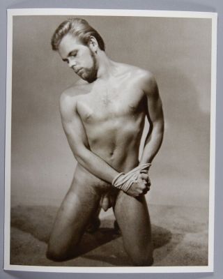 Vintage Male Nude Print Western Photography Guild Really 4x5