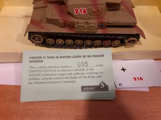 Solido 50th Anniversary - Panzer IV Winter Livery Tank Diecast Model 3