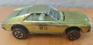 Vintage Mattel Hot Wheels Redline Car Lime Custom Amx 1969 Us