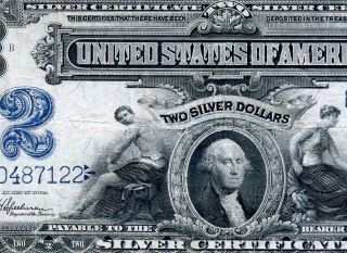 Hgr Sunday 1899 $2 Silver Certificate ( (gorgeous Artwork))  Awesome Grade