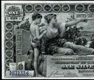 Hgr Sunday 1896 $1 Silver Certificate Educational ( (gorgeous))  Very