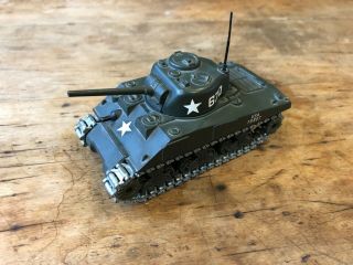 Vintage Solido - Sherman M4 A3 - Military Tank 231 Toy Model Tank