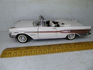 1/24 Franklin 1957 Pontiac Bonneville.  White Open Top.  See Others Offered