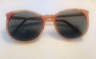 Vintage Rare Ralph Lauren Polo Sunglasses Italian Made 145 Orange Brown