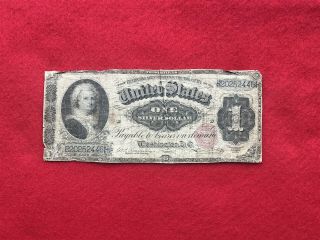 Fr - 216 1886 Series $1 Silver Certificate " Martha Note " Low Grade Type Example