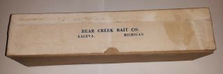 Vintage Ice King Spearing Decoy Bear Creek Bait Co.  Kaleva,  Michigan 3