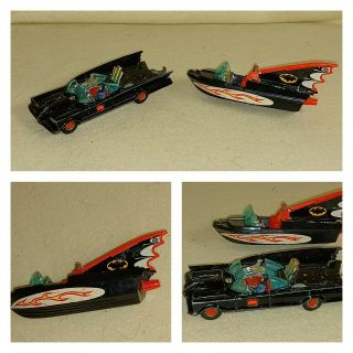Vintage Corgi Batmobile W/boat Batman Diecast Red Wheels