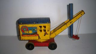 Old Marx Lumar Construction Toy Steam Shovel Pressed Steel Vintage