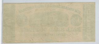 1861 ORLEANS JACKSON & GREAT NORTHERN RAILROAD CO $1.  50 Obsolete Currency 2