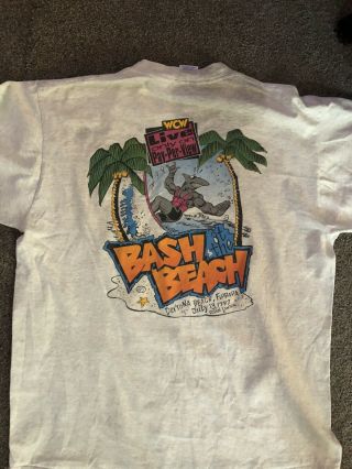 Vintage Wcw Ppv T Shirt Bash At The Beach 1997.  Xl Gray