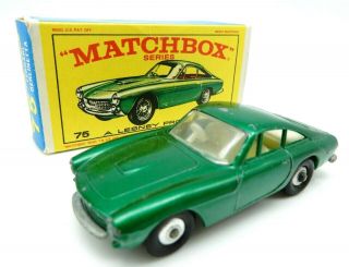 Vintage Lesney Ferrari Berlinetta Car No.  75 Matchbox Series With Box