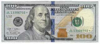 2009 Us $100 One Hundred Dollar Federal Reserve Star Note - Ugradeit
