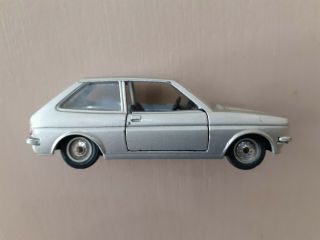 1:43 Rare Silver Ford Fiesta Mk1 Early 1977 Solido No53 French Diecast Model Car