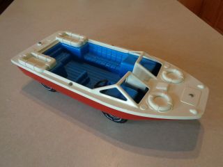 Tonka Boat Amphibious Cruiser On Wheels 15 ",  Vintage 1970 