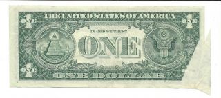 us paper $1 dollar bill series 1981 K 77263846 B This is a Major folding error. 2