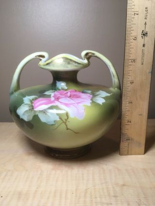 Antique Hand Painted Nippon Porcelain Jar/vase