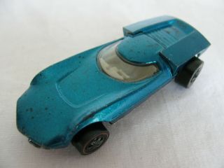 Vintage 1968 - 69 Mattel Hot Wheels Redline Windex Blue Turbofire Ex