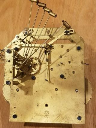 Antique Seth Thomas 113a Westminster Chime Clock Movement,  For Repair/parts