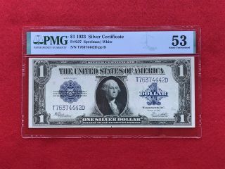 Fr - 237 1923 Series $1 One Dollar Silver Certificate Pmg 53 About Uncirculated