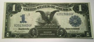 Fr 233 Large Size $1.  00 Series 1899 Black Eagle Silver Certificate Xf