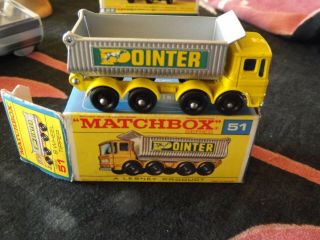Matchbox Lesney Superfast No 51,  8 Wheel Pointer Tipper