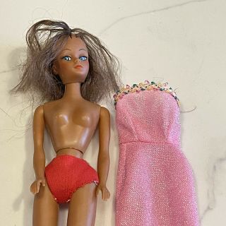 Vintage Barbie Tressy Clone Doll Aa African American Has Issues With Hair