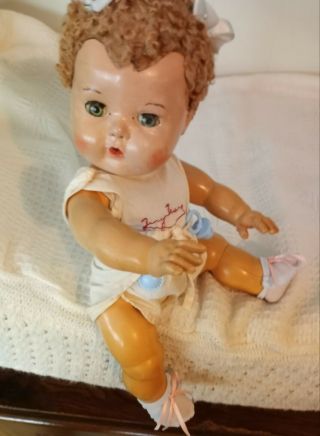 Vintage American Character Tiny Tears Doll 12 " 1950,  S