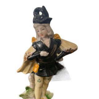 Vintage L&M Halloween Witch Ceramic Figurine 2