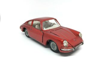 Vintage Politoys - M 527 Porsche 912 Red Jewel Headlights