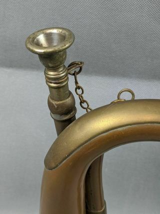 Wonderful Vintage - Antique Copper and Brass Bugle 11.  5 