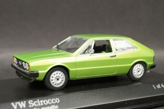 1:43 Minichamps 430050420 Vw Volkswagen Scirocco 1974 Green Metallic Model Car