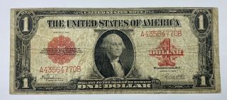1923 $1 Red Seal United States Large Note