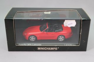Ze510 Minichamps 1/43 Porsche 968 Cabriolet 1994 Red Ref 400062330 Edl Nb