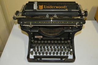 Antique 1936 Underwood Typewriter Vintage Model 6 4594330 - 12 Parts