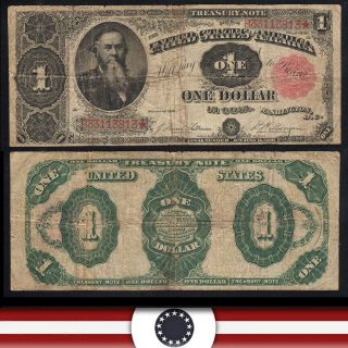 1891 $1 Treasury Note Stanton Note Fr 351 B33113813
