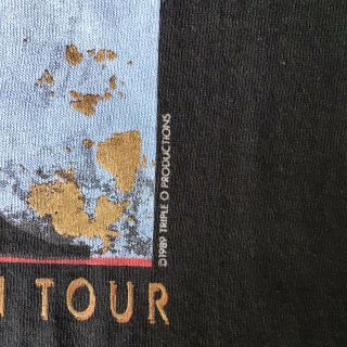 Vintage Jackson Browne 1989 World In Motion Tour T Shirt Concert Ticket 2