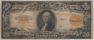 $20 1922 Gold Certificate Large Size Fr 1187