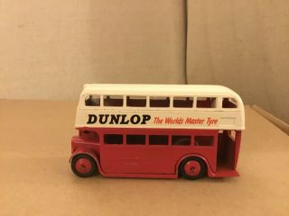 Vintage - Dinky Toys - Meccano - Double Decker Bus - Dunlop 290