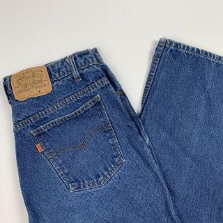 Vintage Levi’s Blue Jeans Orange Tab Regular Fit Straight Leg Usa Mens Actual 33