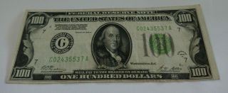 1928 Us $100 Dollar Federal Reserve Bank Note - Series A - Chicago Illinois