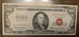 One Hundred Dollars 1966 United States Notes