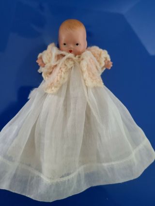 Vintage " 1940 " Nancy Ann Storybook Bisque Baby Doll