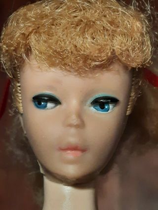 Vintage 1960’s Ponytail Barbie Honey Blonde Hair Japan Poodle Bang Barbie