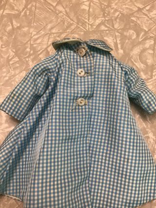 Vintage Madame Alexander LIssy Doll Tagged Coat Blue With Black Shoes 2