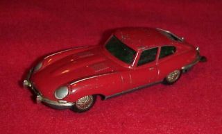 Vintage Schuco Type E Jaguar Model 1047/1 Key Wind Toy Car James Bond