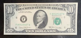 1969 - B $10 Federal Reserve Note