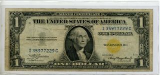 1934 - A $1 North Africa Silver Certificate Wwii Emergency Fr 2306 7229