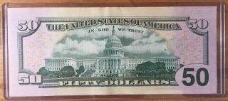 ✯ UNCIRCULATED 2013 $50 Fifty Dollar Federal Reserve Note Bill ✯ 2