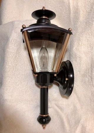 Vintage Brass Coach Lantern Porch Light