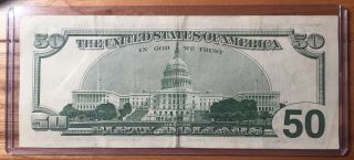 ✯ About UNCIRCULATED 1996 $50 Fifty Dollar Federal Reserve Note Bill ✯ 2